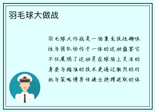 羽毛球大做战